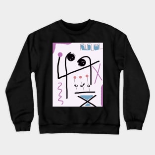 Kids Bowing Stick Figure Crewneck Sweatshirt